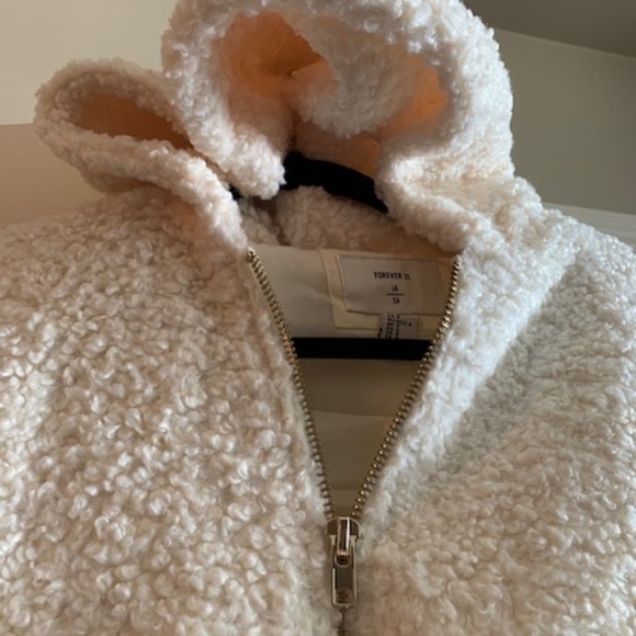 Forever 21 Teddy Coat - Picture 3 of 4